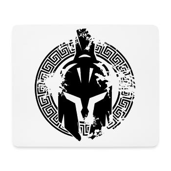 Casque Spartan - Tapis de souris (format paysage) - blanc - Devant