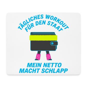 Daily workout for the state - Mouse Pad (horizontal) - white - Front