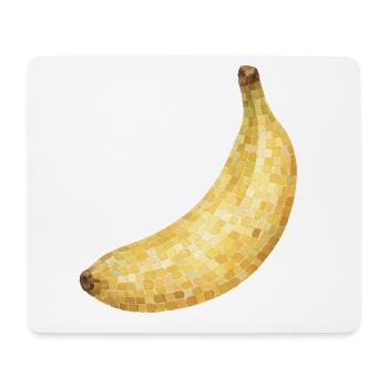 Mosaic Banana Golden Yellow - Mouse Pad (horizontal) - white - Front