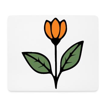 Idée cadeau fleur Tulipe Fleurs Fleurs Maman - Tapis de souris (format paysage) - blanc - Devant