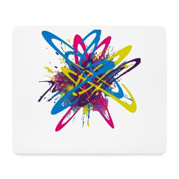 Graffiti Farbexplosion für Street Art Fans - Mousepad (Querformat) - Weiß - Vorne
