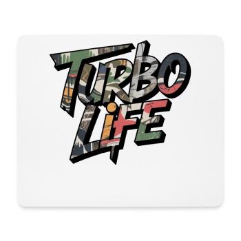 Turbo Life Camo Motiv für JDM Fans Männer Jungs - Mousepad (Querformat) - Weiß - Vorne