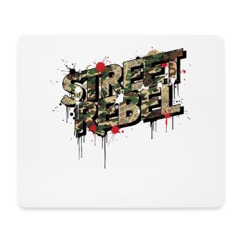 Street Rebel Camouflage Graffiti Statement - Mousepad (Querformat) - Weiß - Vorne
