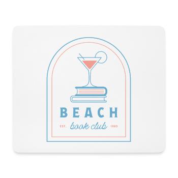 Esthétique du club de lecture de plage Summer Reader rose blue - Tapis de souris (format paysage) - blanc - Devant