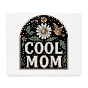 Cool Mom Flowers Vintage Design - Mouse Pad (horizontal) - white - Front