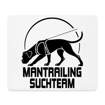 Boxer Mantrailing Search Team Dogs Wilsigns - Mouse Pad (horizontal) - white - Front