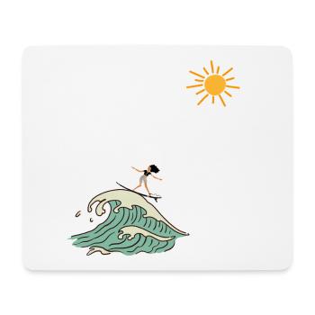 Surfer - Mouse Pad (horizontal) - white - Front