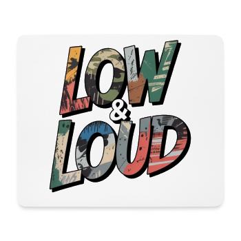 Tuning Spruch Low and Loud Camo Design - Mouse Pad (horizontal) - white - Front