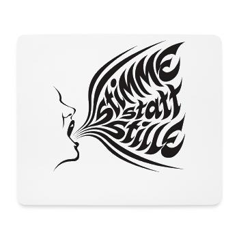 L’humain est une déclaration d’attitude qui dit - Tapis de souris (format paysage) - blanc - Devant