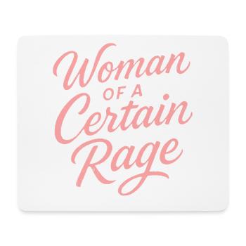 Frau mit bestimmter Wut - Mousepad (Querformat) - Weiß - Vorne