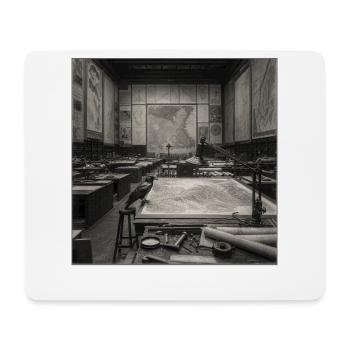 Raven dans les archives des cartes Affiche vintage Crime animal - Tapis de souris (format paysage) - blanc - Devant