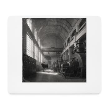Lost Place Moose Black & White Art Animal Crime - Mouse Pad (horizontal) - white - Front