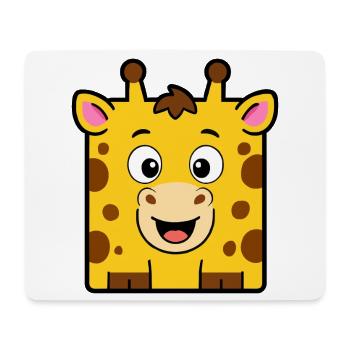 Giraffe - Mousepad (Querformat) - Weiß - Vorne