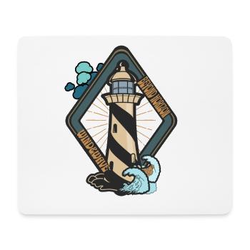 Lighthouse Beyond the Horizon - Mouse Pad (horizontal) - white - Front