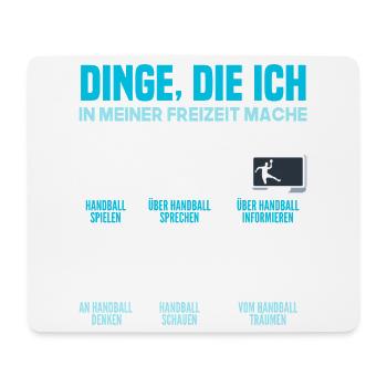 Handball Handballer Handball Trainer Fan Geschenk - Mousepad (Querformat) - Weiß - Vorne