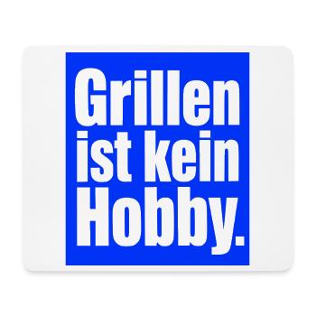 Grillmeister Spruch Geschenk für Männer & Väter - Mousepad (Querformat) - Weiß - Vorne