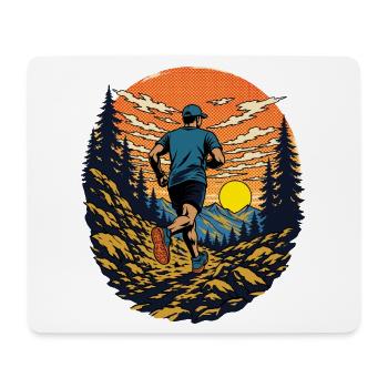 Ultra-Trailrunning - Mousepad (Querformat) - Weiß - Vorne