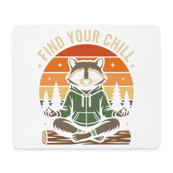 Wandern – Outdoor-Abenteuer – Finde deinen Chill - Mousepad (Querformat) - Weiß - Vorne