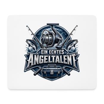 Angelexperte - Fishing T-Shirt mit Wortspiel - Mousepad (Querformat) - Weiß - Vorne