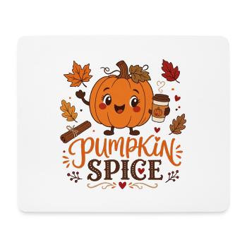 Kürbis Gewürz - Herbstliches T-Shirt - Mousepad (Querformat) - Weiß - Vorne
