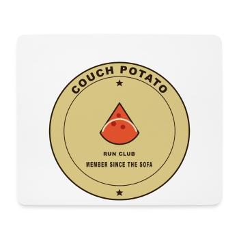 Couch Potato Laufclub Motiv - Mousepad (Querformat) - Weiß - Vorne