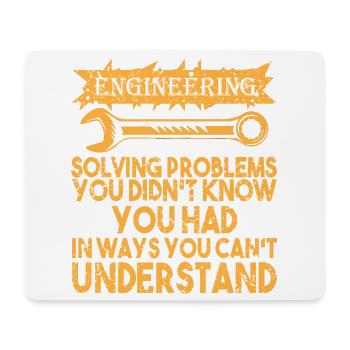 Ingenieur Student - Mousepad (Querformat) - Weiß - Vorne