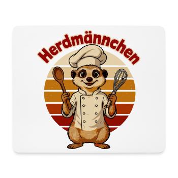 Koch Erdmännchen - Mousepad (Querformat) - Weiß - Vorne