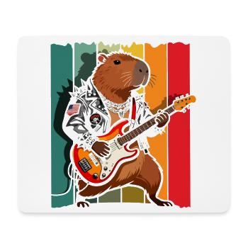Life is Better with Capybaras - Süßes Nagetier - Mousepad (Querformat) - Weiß - Vorne