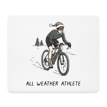 All Weather Athlete Bike - Mousepad (Querformat) - Weiß - Vorne