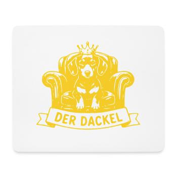 Dackelthron Hier regiert der Dackel - Mousepad (Querformat) - Weiß - Vorne