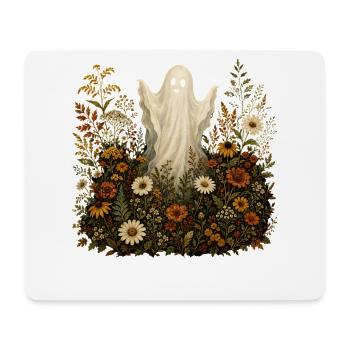 Sweet Ghost Halloween Flowers Autumn Motif - Mouse Pad (horizontal) - white - Front