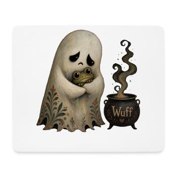 Süßer Geist Halloween Vintage T-Shirt Motiv - Mousepad (Querformat) - Weiß - Vorne