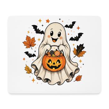 Petite Chemise Feuillage d’Automne Feuillage Halloween - Tapis de souris (format paysage) - blanc - Devant