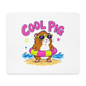 Cool Guinea Pig Sunglasses Summer Fun - Mouse Pad (horizontal) - white - Front
