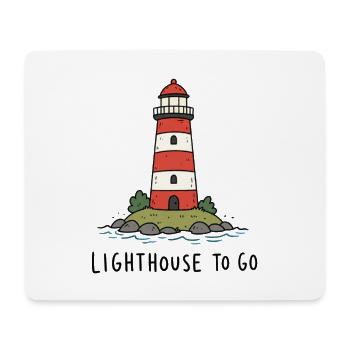 Phare de la Côte maritime - Tapis de souris (format paysage) - blanc - Devant