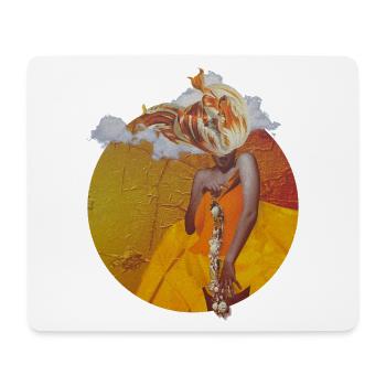 Floral Mind – Surreale Collage - Mousepad (Querformat) - Weiß - Vorne