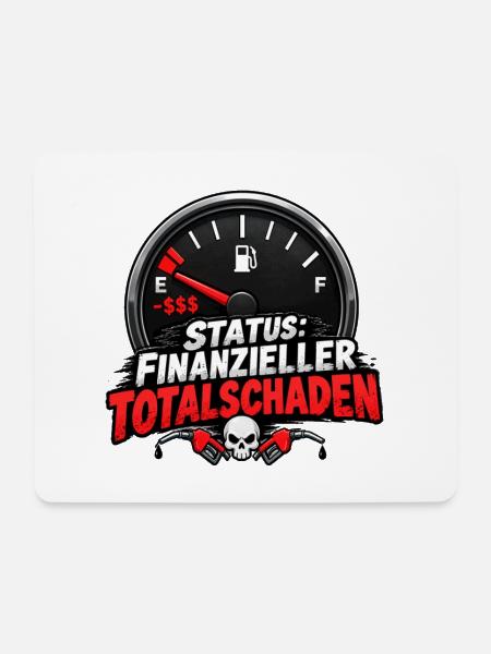 Benzinpreise Humor Design - Mousepad (Querformat) - Weiß