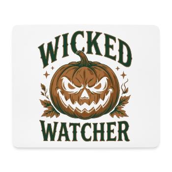 Wicked Watcher Pumpkin Design - Mousepad (Querformat) - Weiß - Vorne