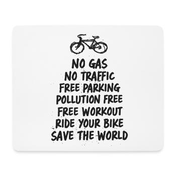 Safe the world - Mousepad (Querformat) - Weiß - Vorne
