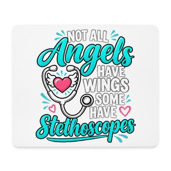 Examinierte Krankenschwester RN Stethoskop Arzt Medizinische Kunst - Mousepad (Querformat) - Weiß - Vorne