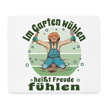 Gärtner Pflanzen Kleingärtner Schrebergarten - Mousepad (Querformat) - Weiß - Vorne