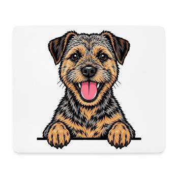 Border Terrier - Mousepad (Querformat) - Weiß - Vorne