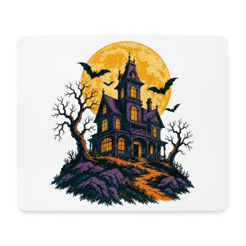 Das Spukhaus auf dem Hügel - Mousepad (Querformat) - Weiß - Vorne