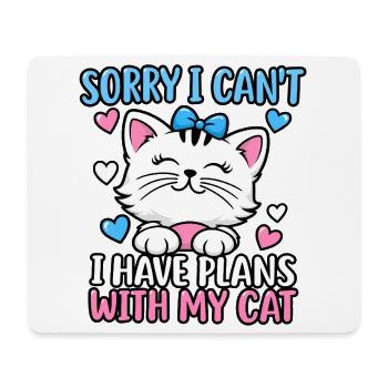 Katzenliebhaber Katzenmama Haustiereltern Kätzchenkunst - Mousepad (Querformat) - Weiß - Vorne