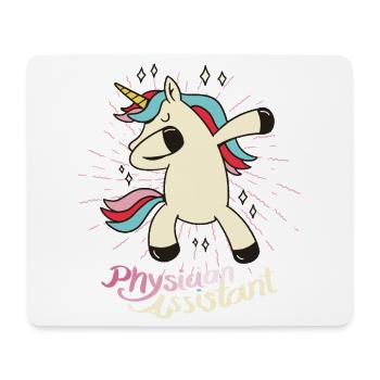Physician Assistant Einhorn Medizin Studium - Mousepad (Querformat) - Weiß - Vorne