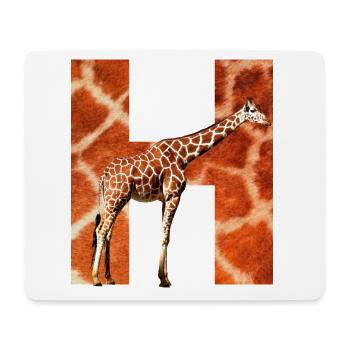 giraffe h - Mouse Pad (horizontal) - white - Front