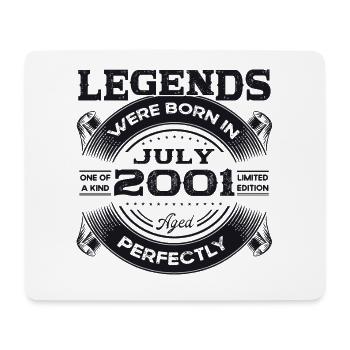 22nd Birthday Man Legendary July Vintage 2001 - Mouse Pad (horizontal) - white - Front