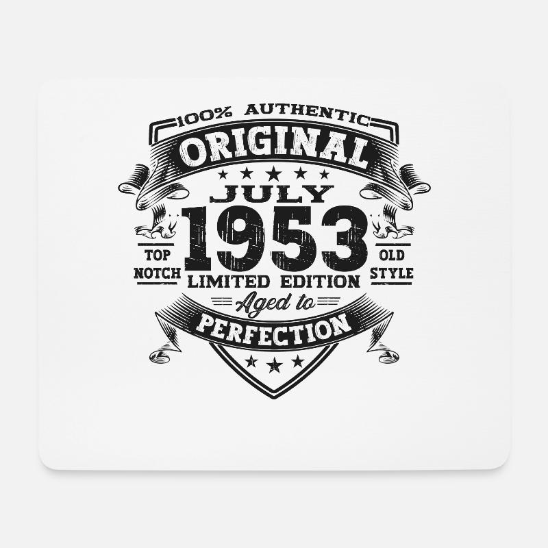 70. Geburtstag Mann Original Juli Jahrgang 1953 - Mousepad (Querformat) - Weiß