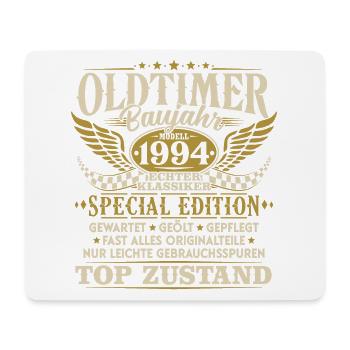 Oldtimer Baujahr 1994 Jahrgang Geburtstag Geschenk - Mousepad (Querformat) - Weiß - Vorne