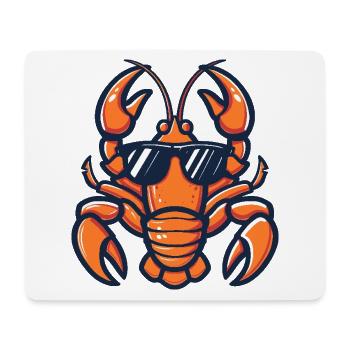 Hummer Krebs Cool Comic - Mousepad (Querformat) - Weiß - Vorne